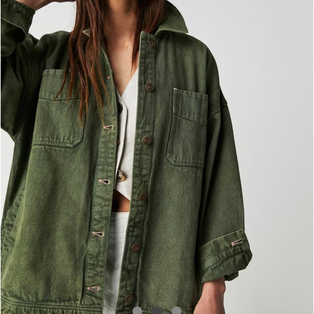NWT Free People We the Free Madison City Denim Jacket size S ✨